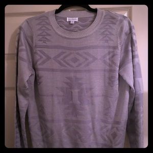 Gray Aztec Top